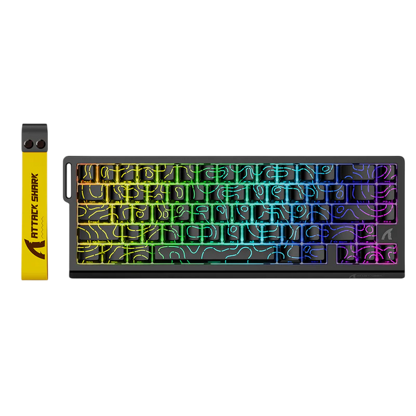 ATTACK SHARK X68HE - BLACK CONTOUR LINES
