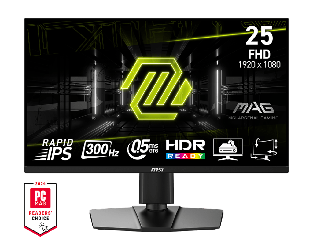 MSI MAG 255PXF 24.5" FHD 300HZ 0.5MS RAPID IPS PANEL