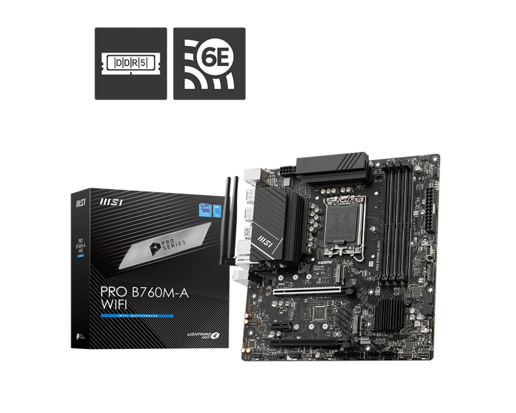 MSI PRO B760M-A WIFI - INTEL LGA 1700 DDR5