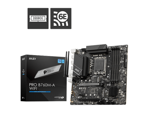 MSI PRO B760M-A WIFI - INTEL LGA 1700 DDR5