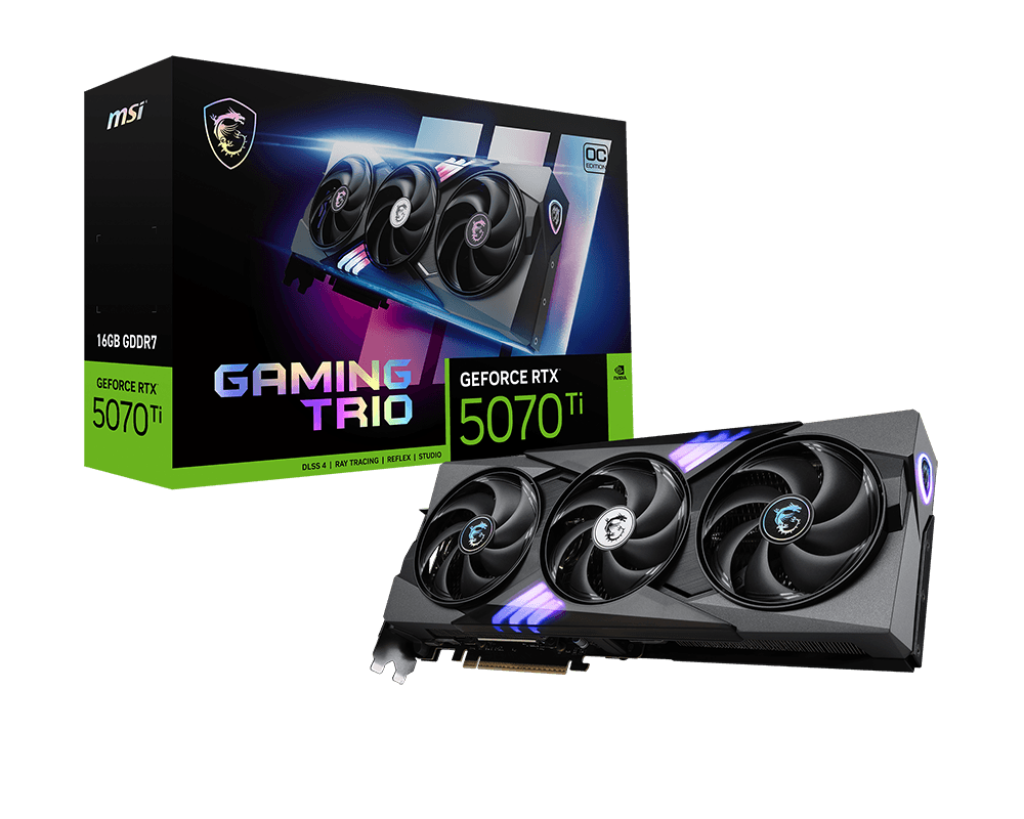 MSI GEFORCE RTX 5070 TI 16GB GAMING TRIO OC EDITION