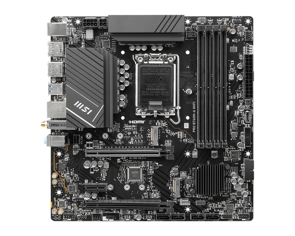 MSI PRO B760M-A WIFI - INTEL LGA 1700 DDR5