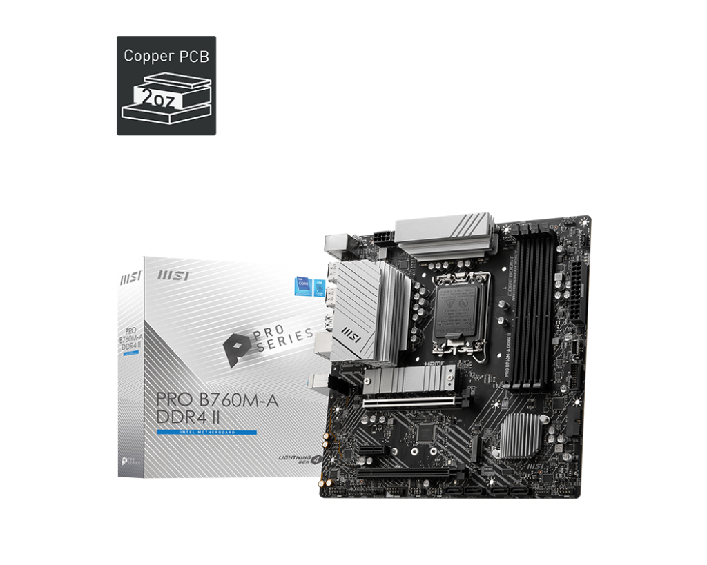 MSI PRO B760M-A DDR4 II - INTEL LGA 1700 DDR4