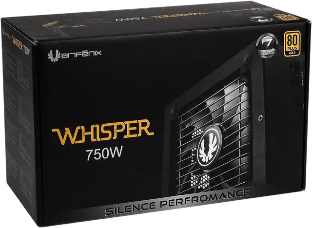 BITFENIX WHISPER 750W GOLD FULLY MODULAR
