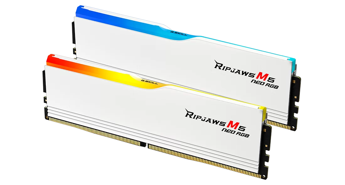 G.SKILL RIPJAWS M5 NEO RGB 32GB (2x16GB) DDR5 6000MHz CL36 - WHITE