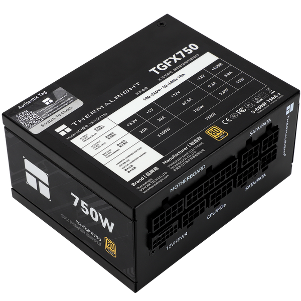 THERMALRIGHT 750W 80 PLUS GOLD ATX 3.0 FULLY MODULAR SFX - BLACK
