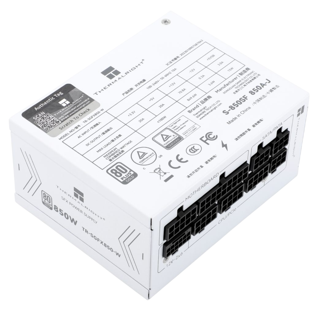 THERMALRIGHT SG 850W 80 PLUS GOLD ATX 3.1 - WHITE