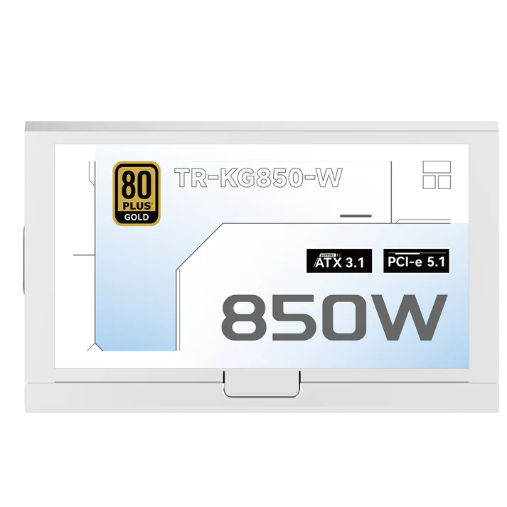 THERMALRIGHT KG 850W 80 PLUS GOLD ATX 3.1 FULLY MODULAR - WHITE