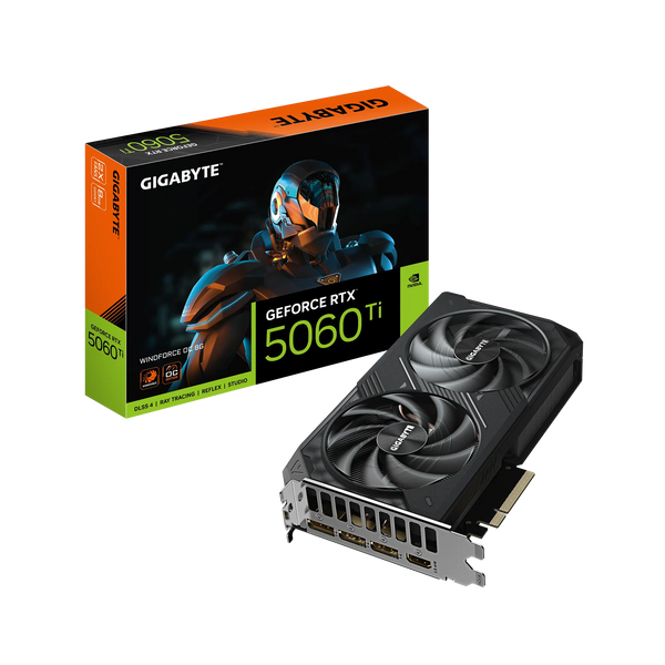GIGABYTE GEFORCE RTX 5060 TI 8GB WINDFORCE OC - BLACK