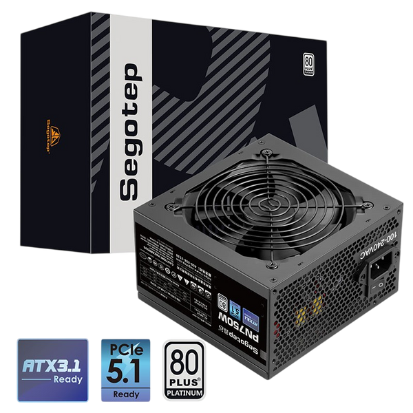 SEGOTEP PN750W 80 PLUS PLATINUM ATX 3.1 - BLACK