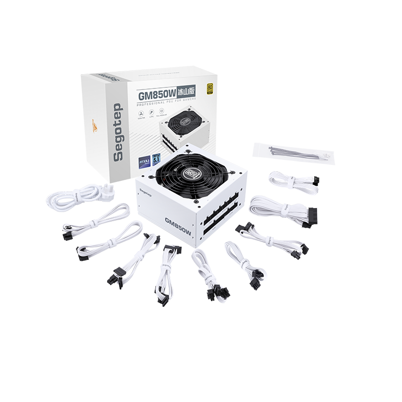 SEGOTEP GM850W 80 PLUS GOLD ATX 3.1 FULLY MODULAR - WHITE