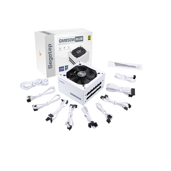 SEGOTEP GM850W 80 PLUS GOLD ATX 3.1 FULLY MODULAR - WHITE