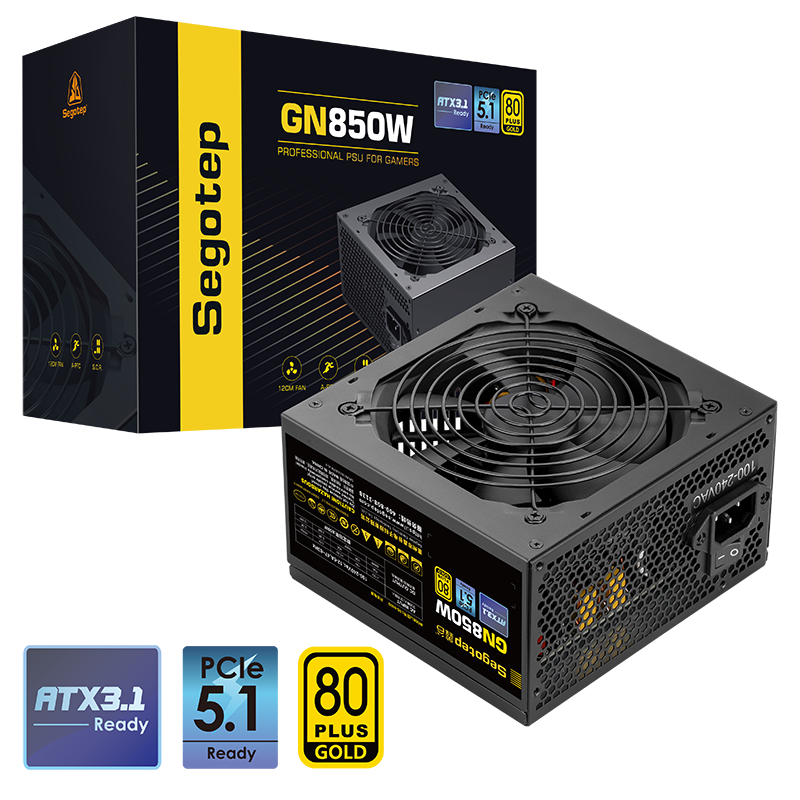 SEGOTEP GN850W 80 PLUS GOLD ATX 3.1 - BLACK