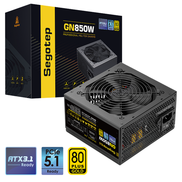 SEGOTEP GN850W 80 PLUS GOLD ATX 3.1 - BLACK
