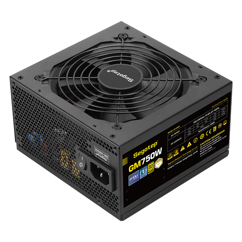 SEGOTEP GM750W 80 PLUS GOLD ATX 3.1 FULLY MODULAR - BLACK