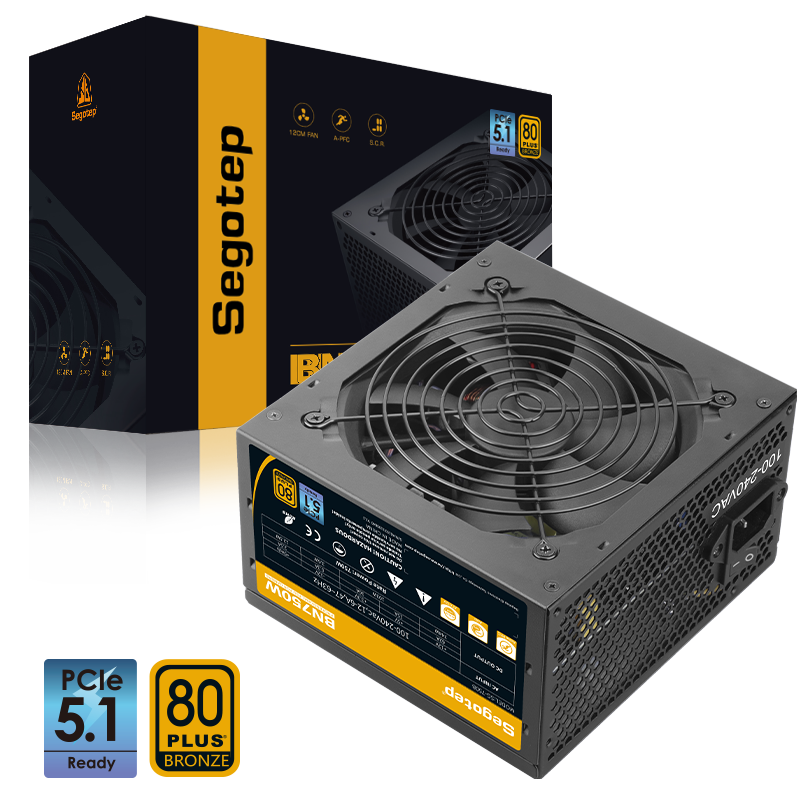 SEGOTEP BN750W 80 PLUS BRONZE ATX 3.0 - BLACK