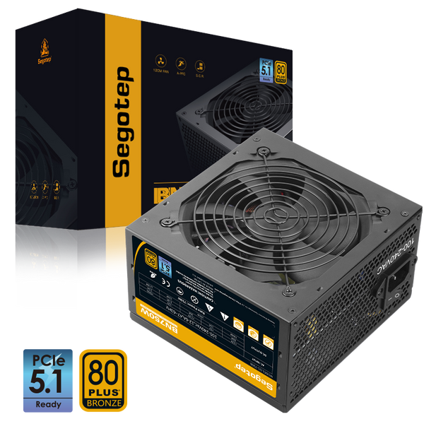 SEGOTEP BN750W 80 PLUS BRONZE ATX 3.0 - BLACK