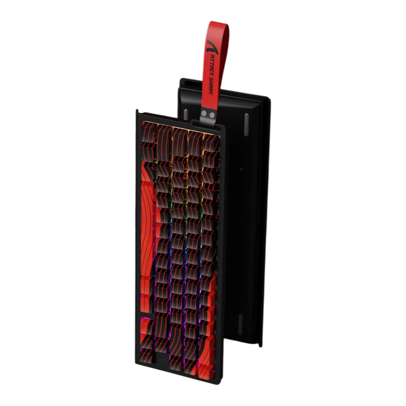 ATTACK SHARK X68 PRO HE - BLACK RED CONTOURS