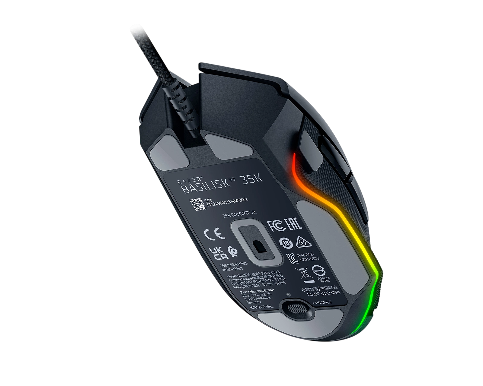 RAZER BASILISK V3 BLACK WIRED