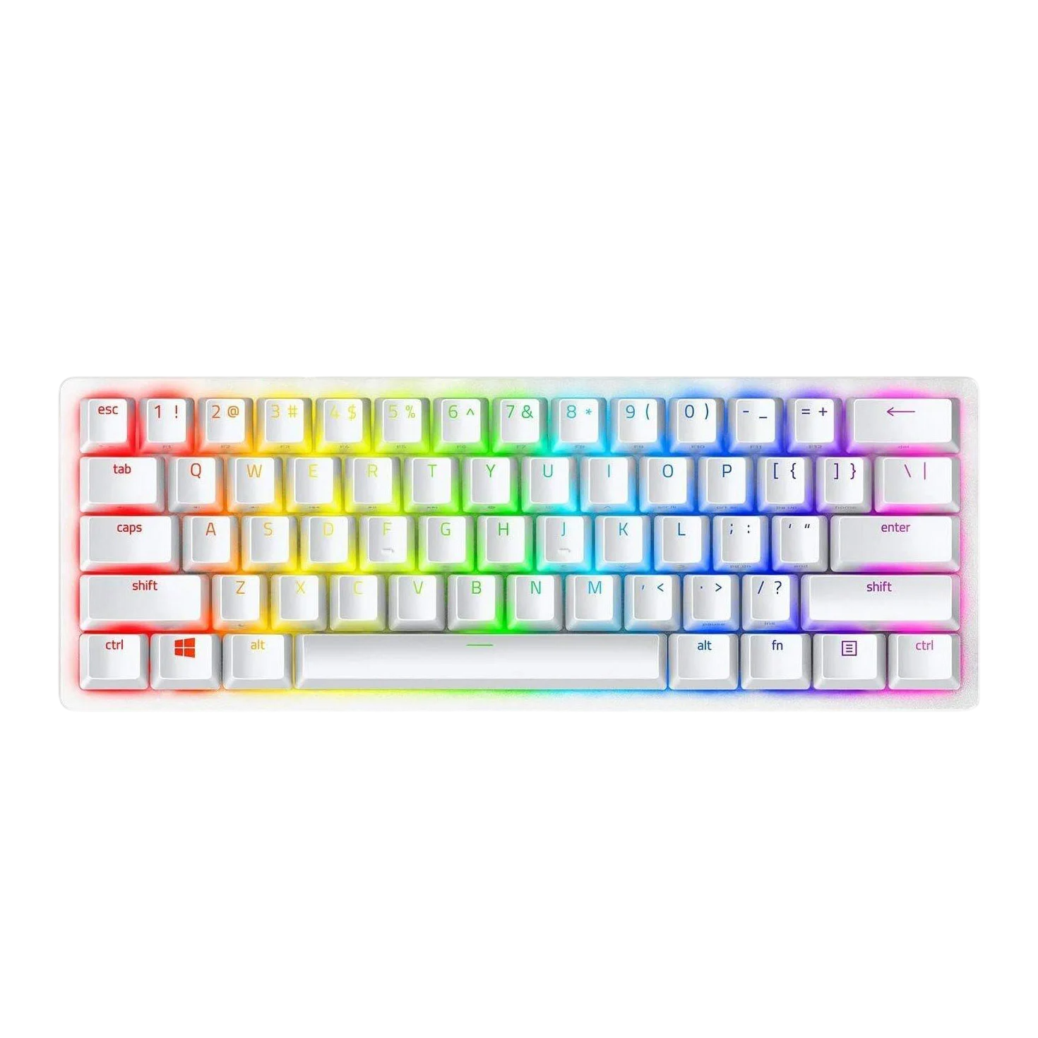 RAZER HUNTSMAN MINI 60% RED SWITCHES - WHITE