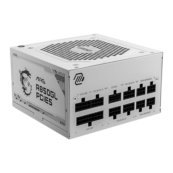 MSI MAG A850GL PCIE5 850W 80 PLUS GOLD ATX 3.1 FULLY MODULAR - WHITE
