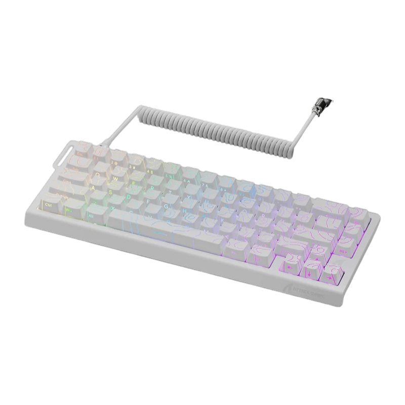 ATTACK SHARK X68 PRO HE - WHITE CONTOURS