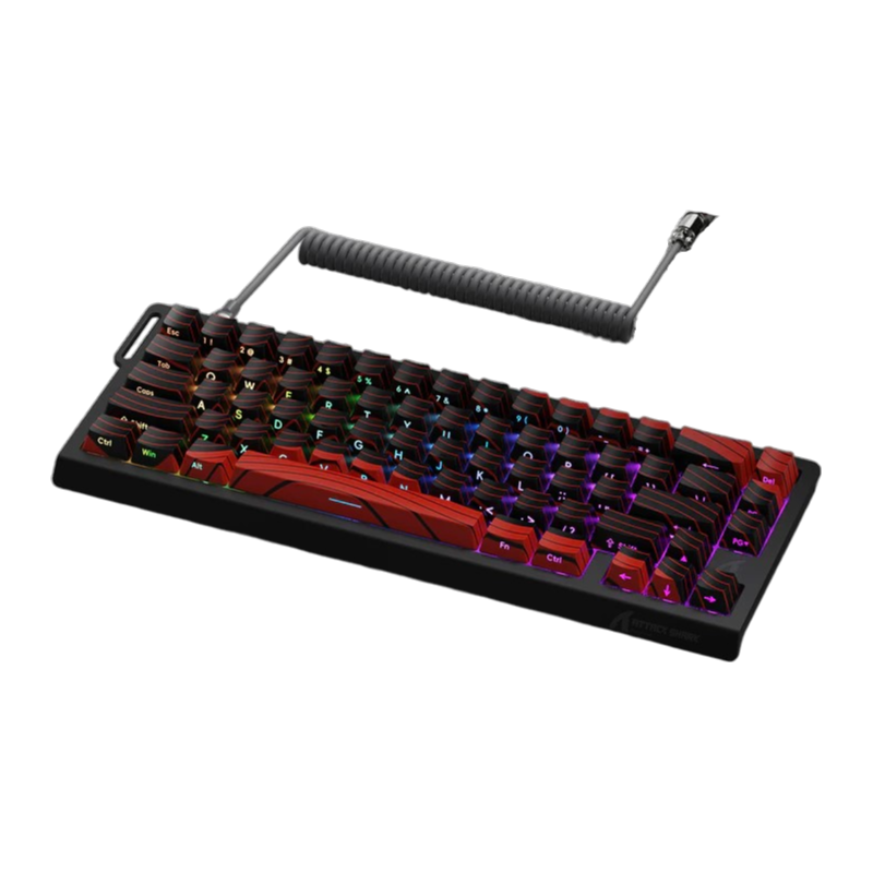 ATTACK SHARK X68 PRO HE - BLACK RED CONTOURS