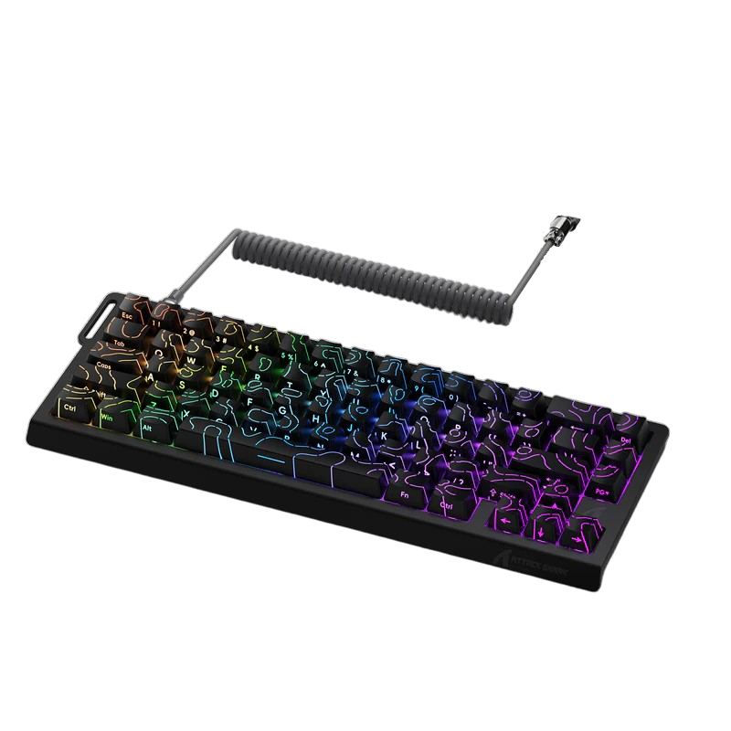 ATTACK SHARK X68 PRO HE - BLACK CONTOURS