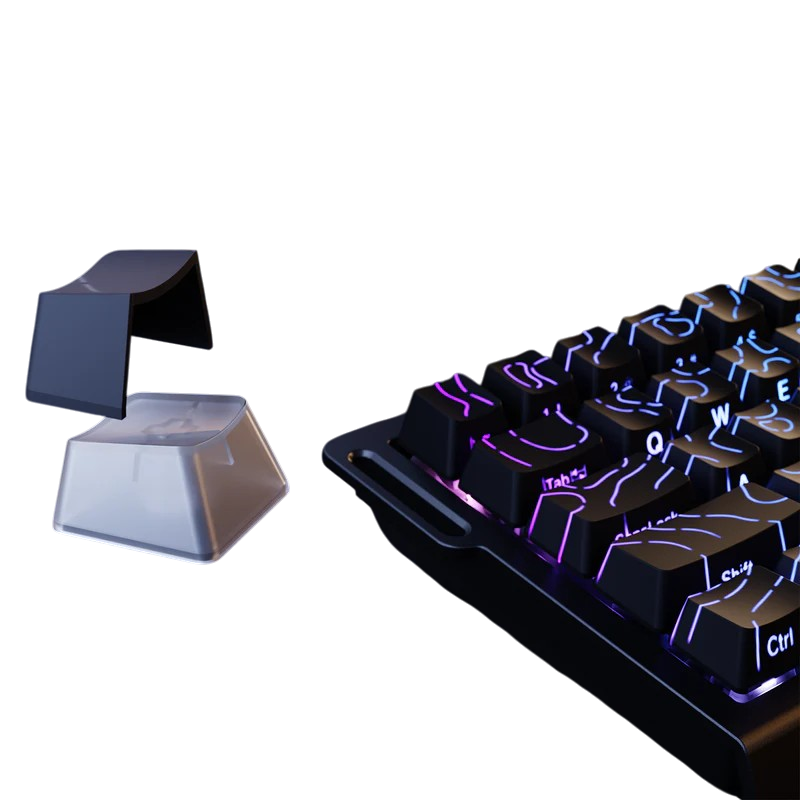 ATTACK SHARK X68HE - BLACK CONTOUR LINES