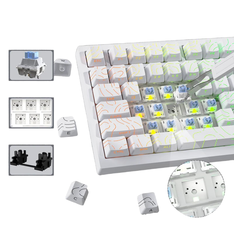 ATTACK SHARK X820 ULTRA - WHITE CONTOUR