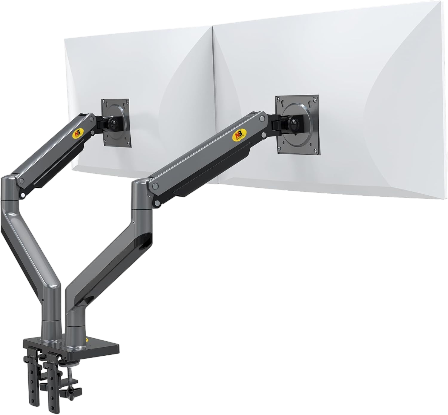 NB G35 DESK DUAL MONITOR ARM 22"-35" FULL MOTION