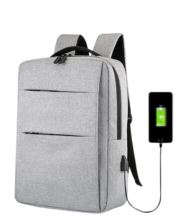 GREY LAPTOP BACKPACK 15.6"