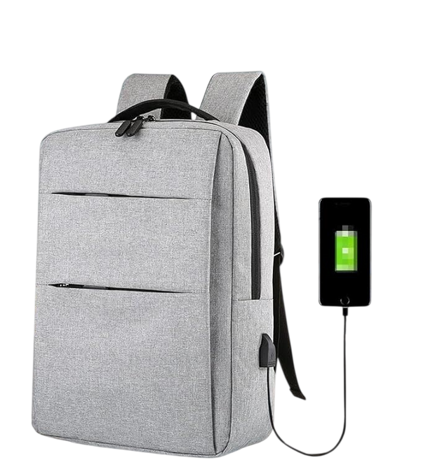 GREY LAPTOP BACKPACK 15.6"