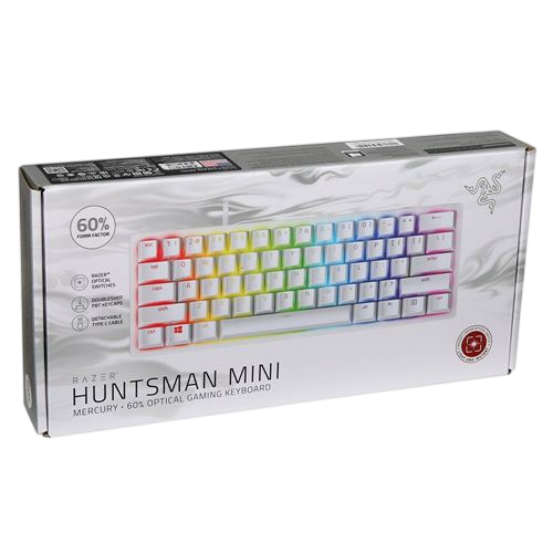 RAZER HUNTSMAN MINI 60% RED SWITCHES - WHITE