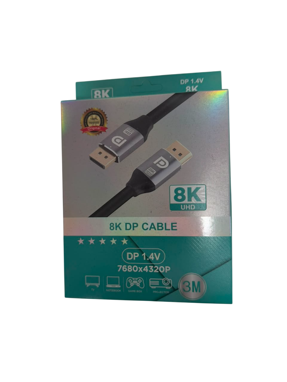DISPLAY PORT 2.1 CABLE 8K 3 METERS DP TO DP