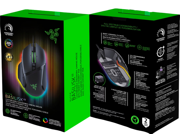 RAZER BASILISK V3 BLACK WIRED