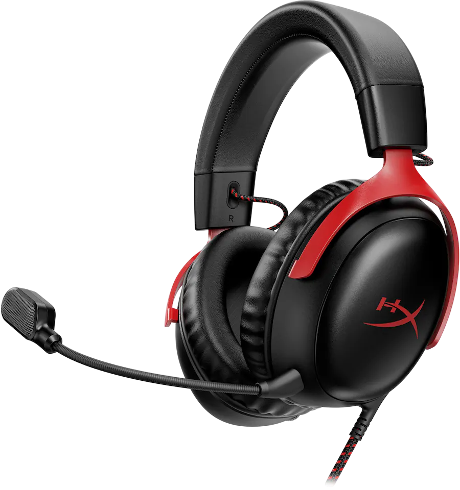 HYPERX CLOUD 3 WIRED - BLACK RED