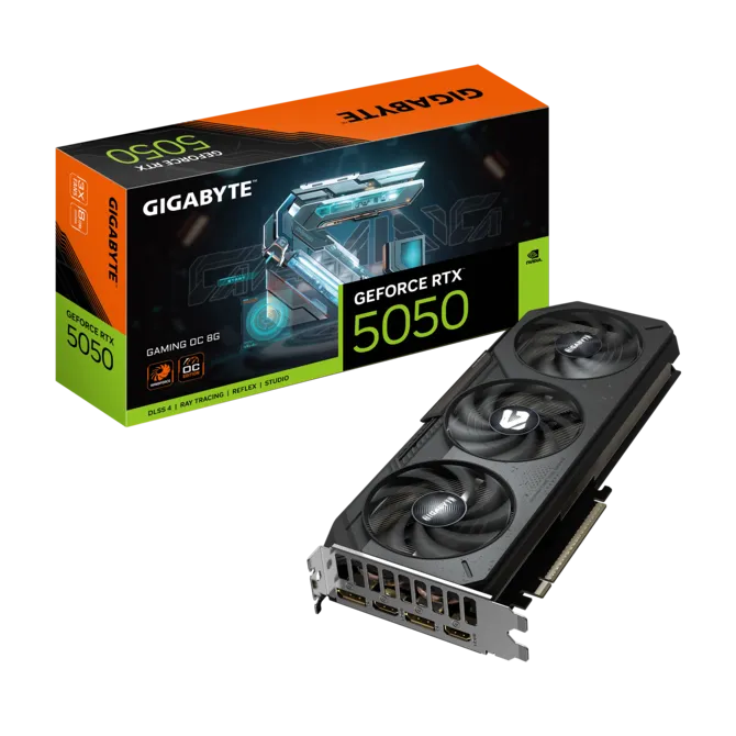 GIGABYTE GEFORCE RTX 5050 8GB GAMING OC - BLACK