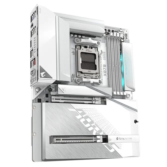 GIGABYTE X870 AORUS STEALTH ICE - AMD AM5 DDR5