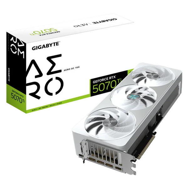 GIGABYTE GEFORCE RTX 5070 TI 16GB AERO OC EDITION - WHITE