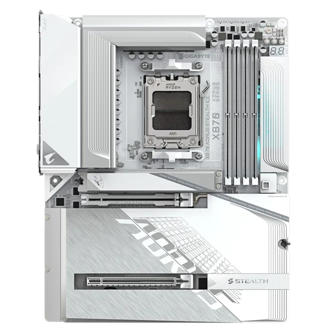 GIGABYTE X870 AORUS STEALTH ICE - AMD AM5 DDR5