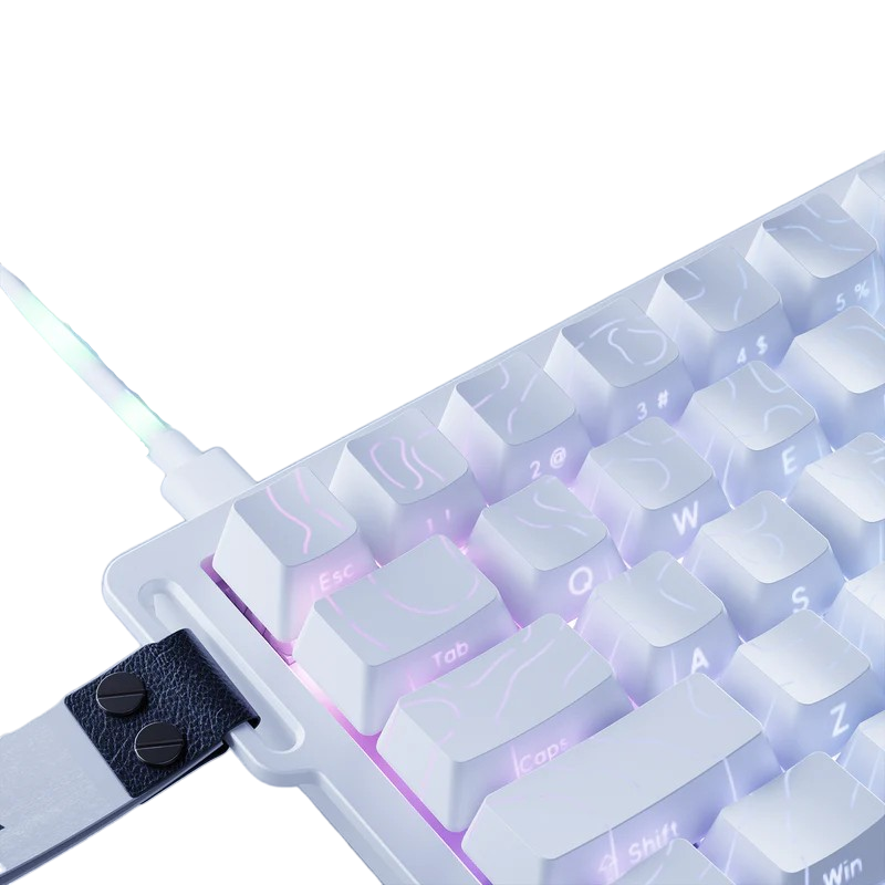 ATTACK SHARK X68HE - WHITE CONTOUR LINES