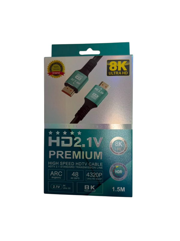 HDMI 2.1 CABLE 8K 1.5 METERS HDMI TO HDMI