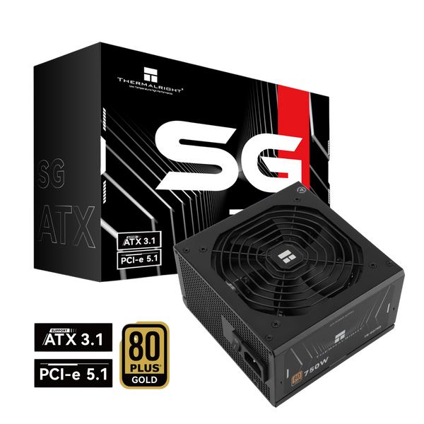 THERMALRIGHT 750W 80 PLUS GOLD ATX 3.1 FULLY MODULAR - BLACK