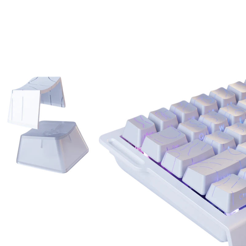 ATTACK SHARK X68HE - WHITE CONTOUR LINES