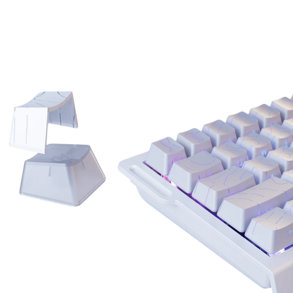 ATTACK SHARK X68HE - WHITE CONTOUR LINES