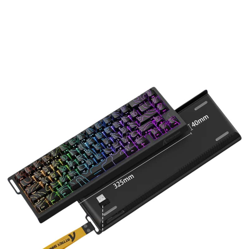 ATTACK SHARK X68 PRO HE - BLACK CONTOURS