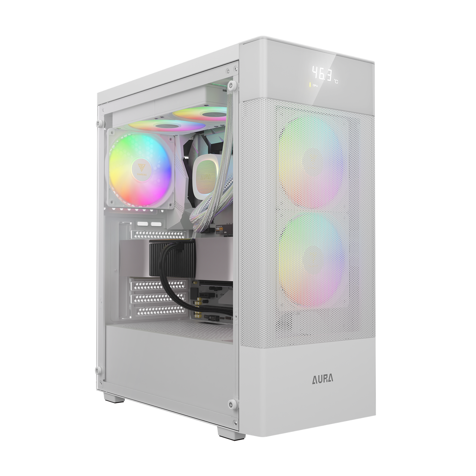 GAMDIAS AURA GC5 ELITE DIGITAL - WHITE