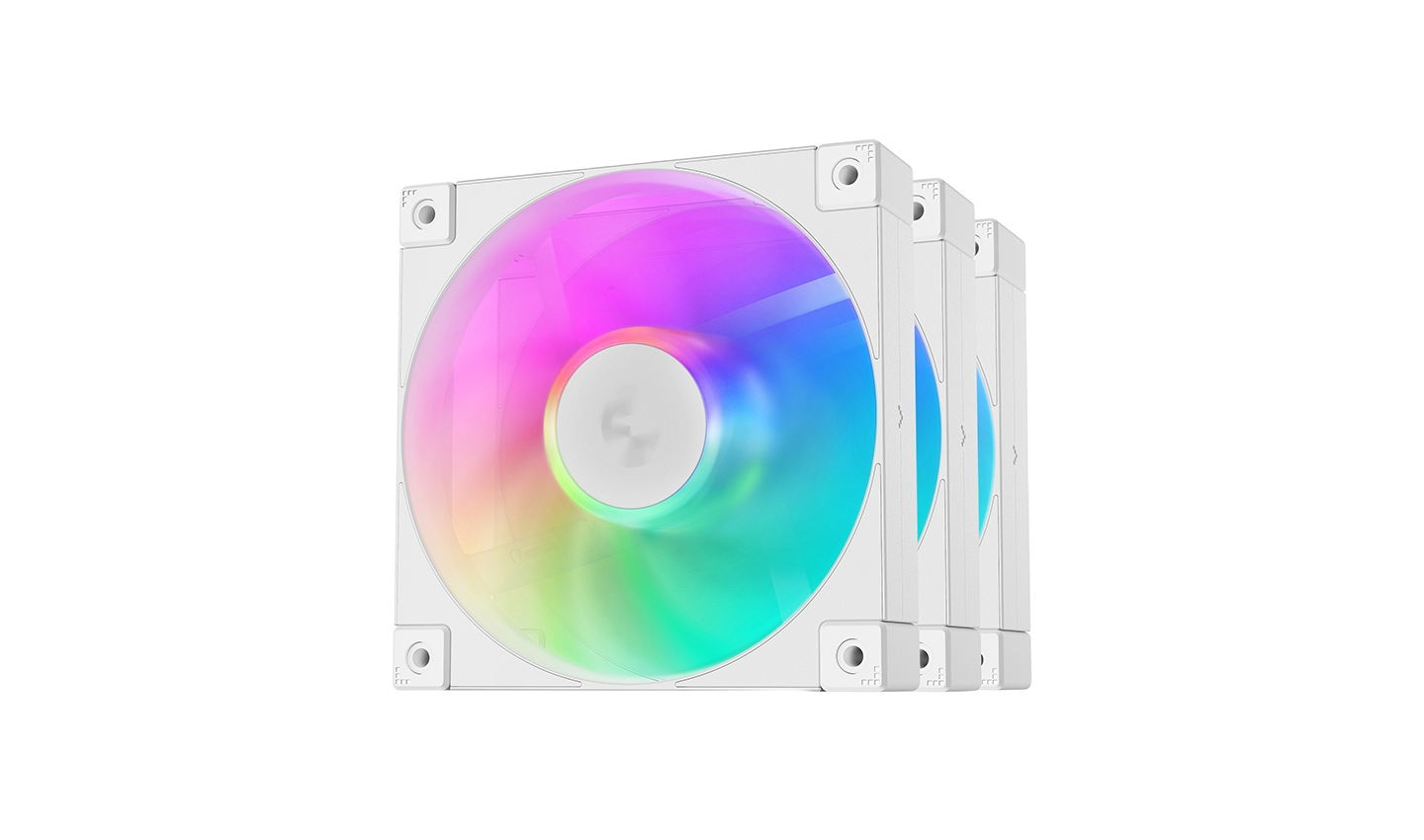 DEEPCOOL FD12 ARGB PACK OF 3 - WHITE