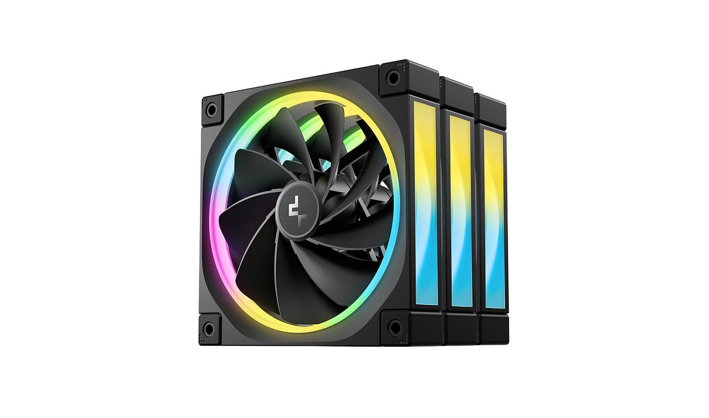 DEEPCOOL FL12R REVERSE BLADE ARGB PACK OF 3 - BLACK